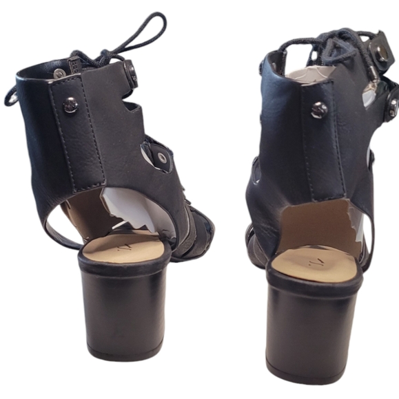 Simply Vera Vera Wang Sandals Back Gladiator Chunky Heel - Picture 8 of 16